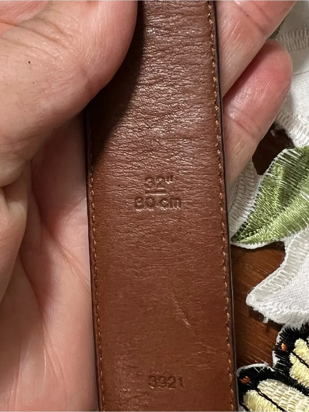 Coach women’s Dark Brown Leather Belt with Brass Buckle size 32